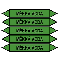 Značení potrubí, měkká voda